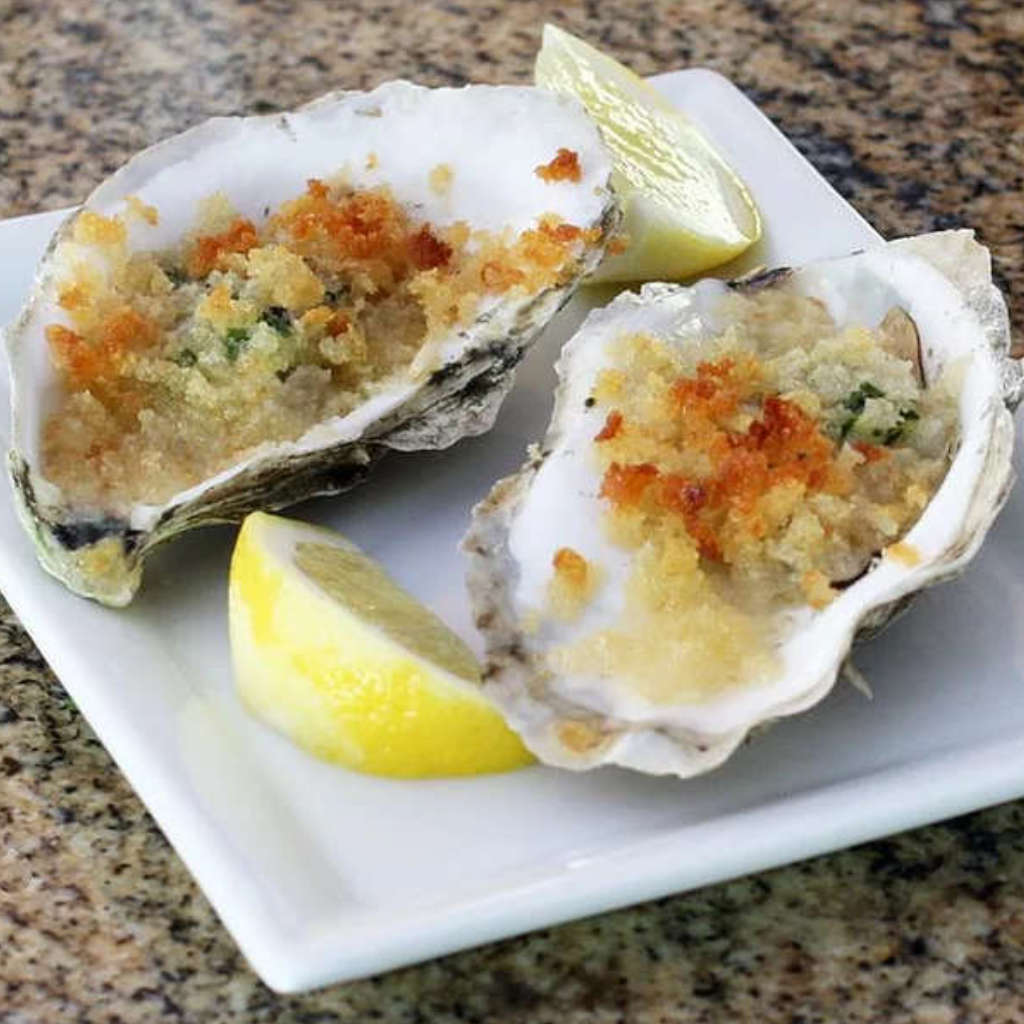 Butter and Herb Baked Oysters