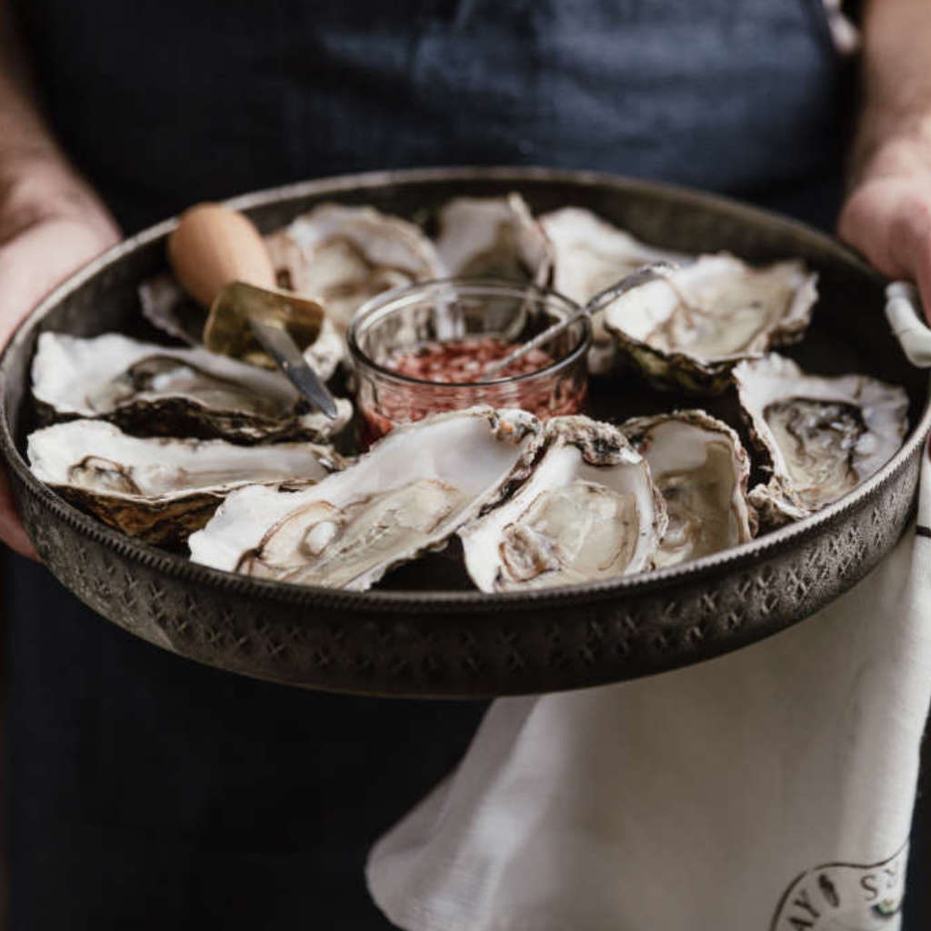 Champagne and Oyster Gift Box by Porlock Bay Oysters