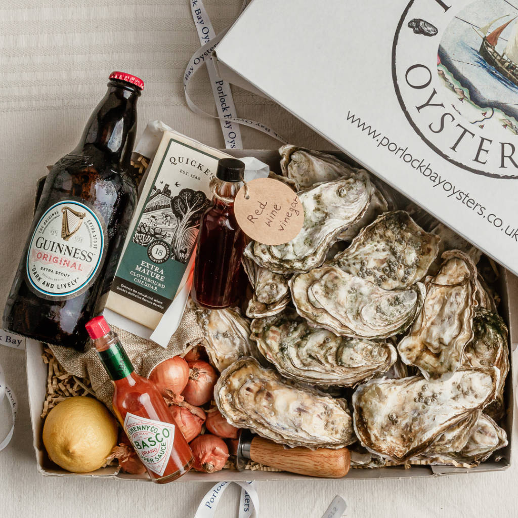Oysters and Guinness Gift Box by Porlock Bay Oysters